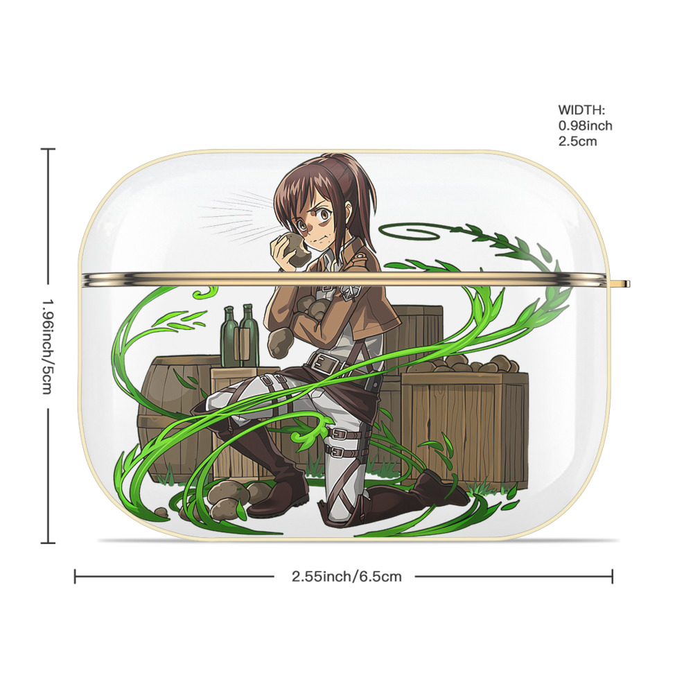 進撃の巨人 サシャ·ブラウス Attack on Titan Sasha Blaus 【AirPods Pro用】ハードシェル保護ケース｜耐衝撃・防指紋・カラビナ付き商品仕様