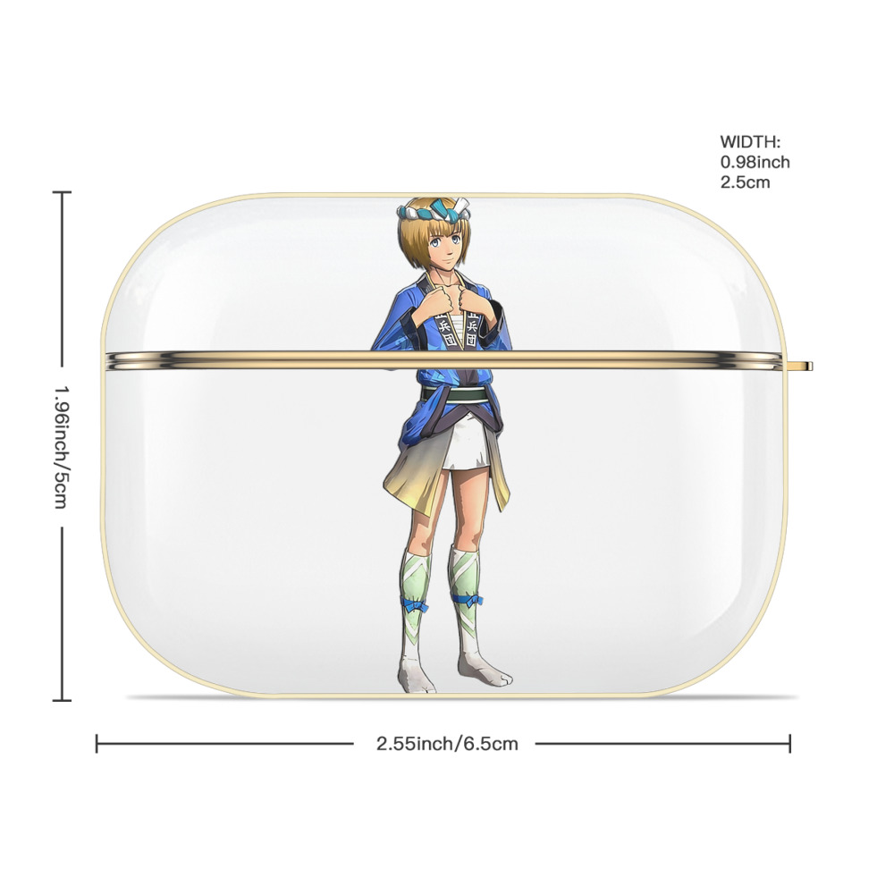 進撃の巨人 アルミン·アルレルト Attack on Titan Armin Arlert 【AirPods Pro用】ハードシェル保護ケース｜耐衝撃・防指紋・カラビナ付き商品仕様