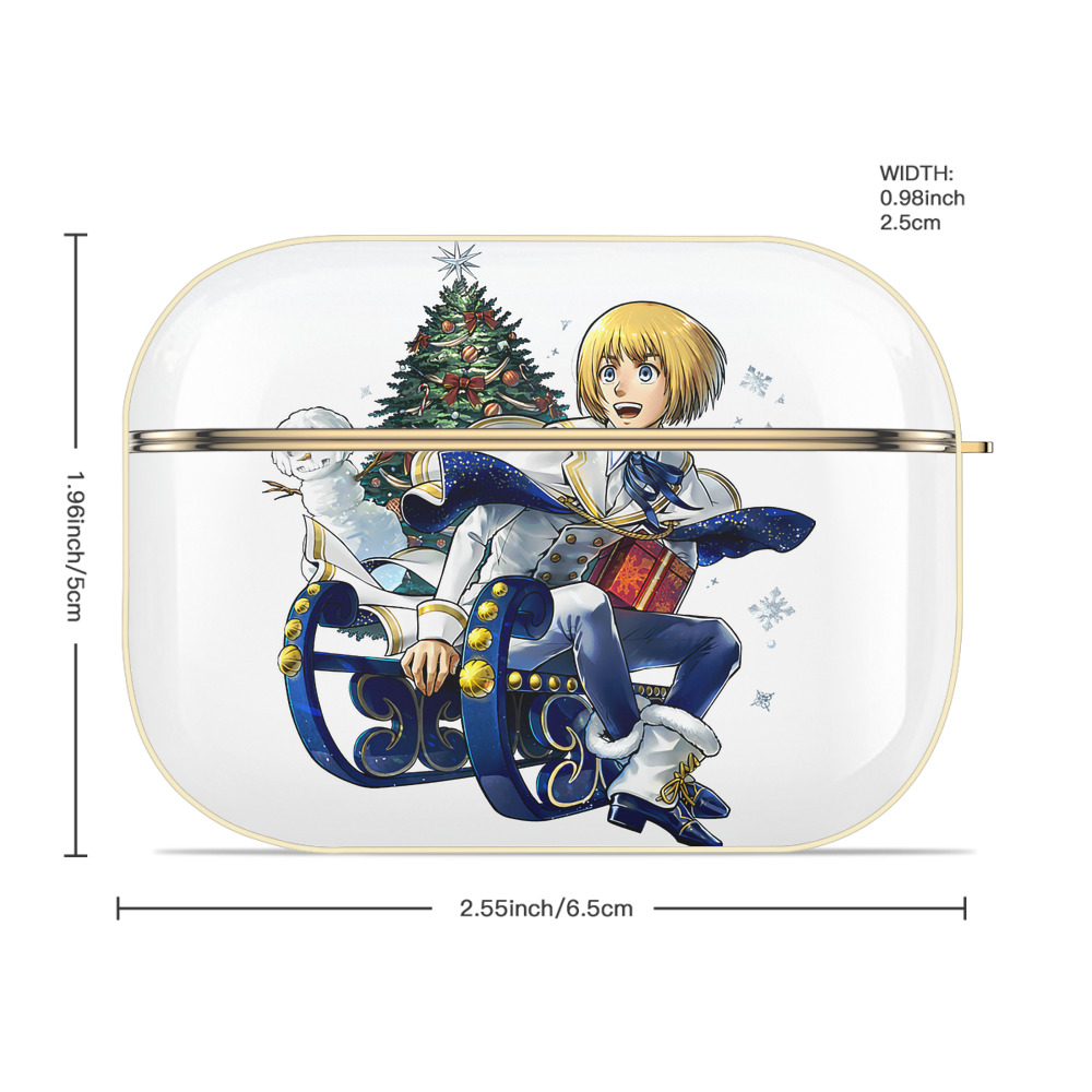 進撃の巨人 アルミン·アルレルト Attack on Titan Armin Arlert 【AirPods Pro用】ハードシェル保護ケース｜耐衝撃・防指紋・カラビナ付き商品仕様