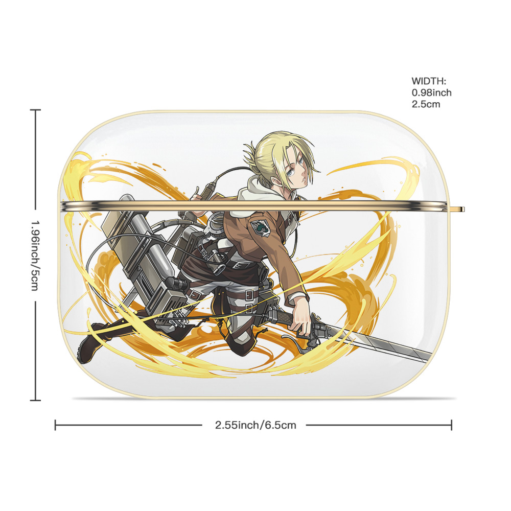 進撃の巨人 アニ・レオンハート Attack on Titan Annie Leonhart 【AirPods Pro用】ハードシェル保護ケース｜耐衝撃・防指紋・カラビナ付き商品仕様