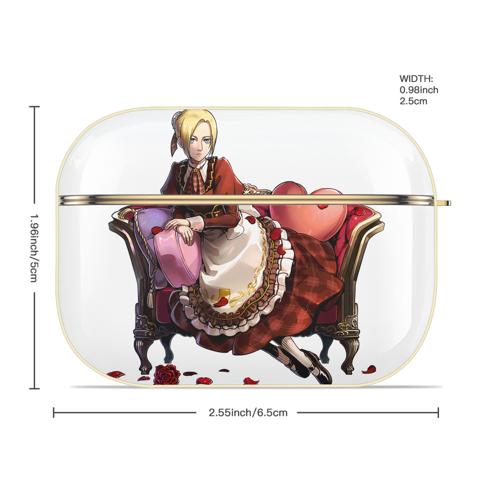 進撃の巨人 アニ・レオンハート Attack on Titan Annie Leonhart 【AirPods Pro用】ハードシェル保護ケース｜耐衝撃・防指紋・カラビナ付き商品仕様