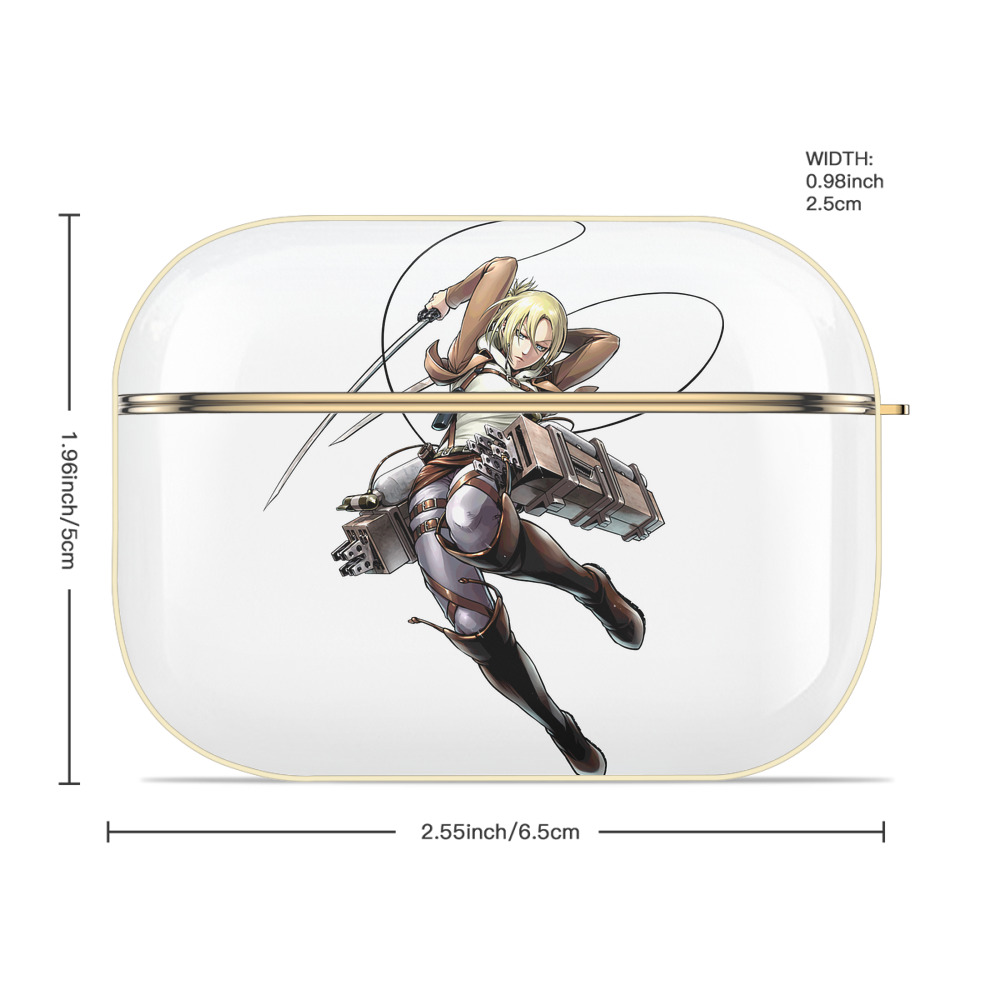 進撃の巨人 アニ・レオンハート Attack on Titan Annie Leonhart 【AirPods Pro用】ハードシェル保護ケース｜耐衝撃・防指紋・カラビナ付き商品仕様