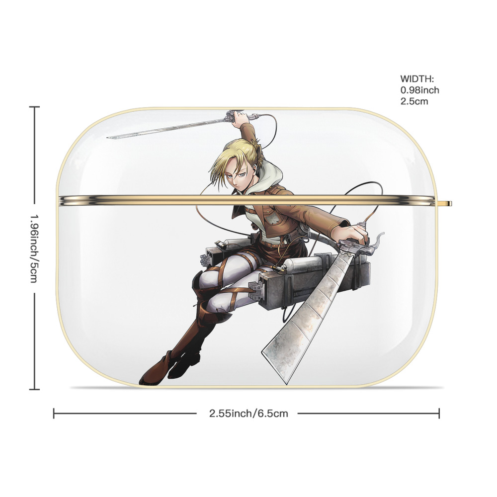 進撃の巨人 アニ・レオンハート Attack on Titan Annie Leonhart 【AirPods Pro用】ハードシェル保護ケース｜耐衝撃・防指紋・カラビナ付き商品仕様
