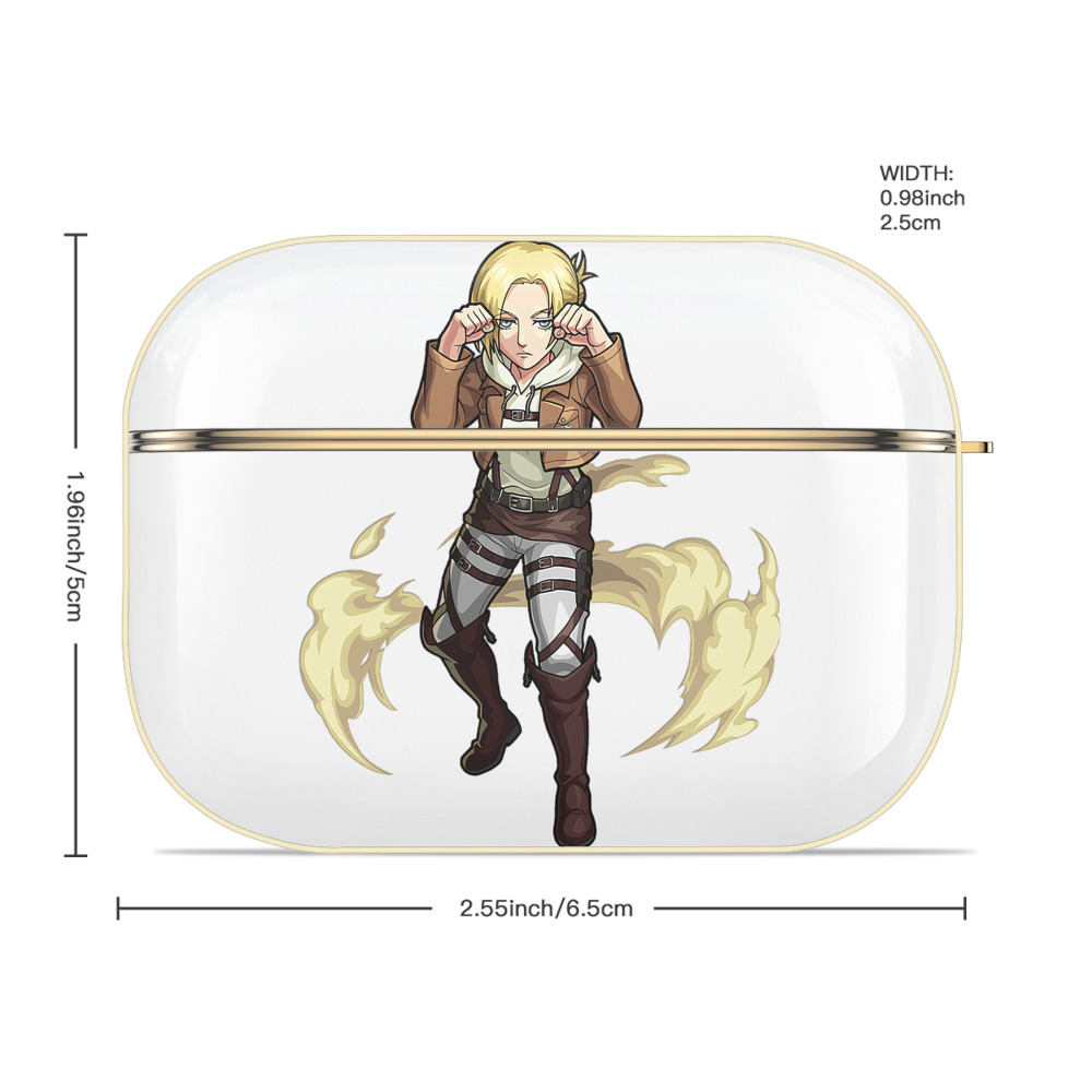 進撃の巨人 アニ・レオンハート Attack on Titan Annie Leonhart 【AirPods Pro用】ハードシェル保護ケース｜耐衝撃・防指紋・カラビナ付き商品仕様
