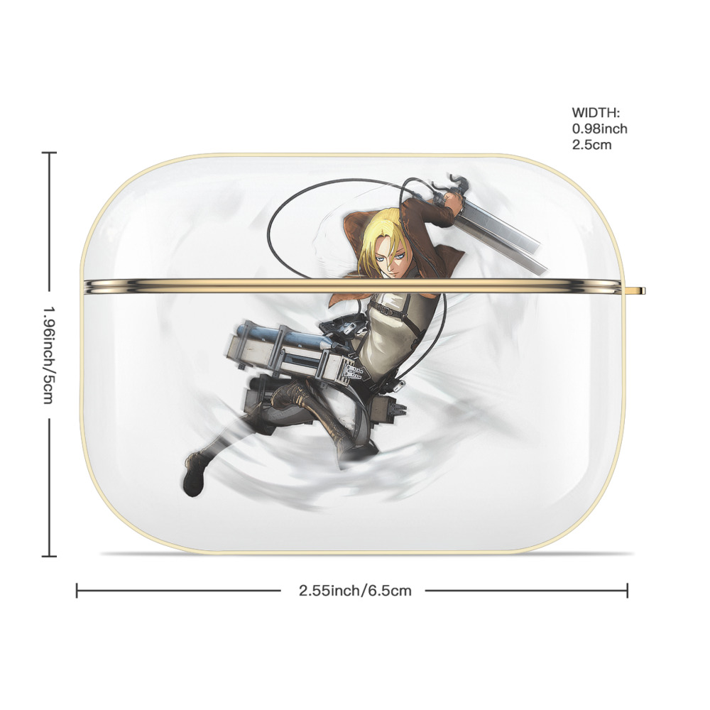 進撃の巨人 アニ・レオンハート Attack on Titan Annie Leonhart 【AirPods Pro用】ハードシェル保護ケース｜耐衝撃・防指紋・カラビナ付き商品仕様
