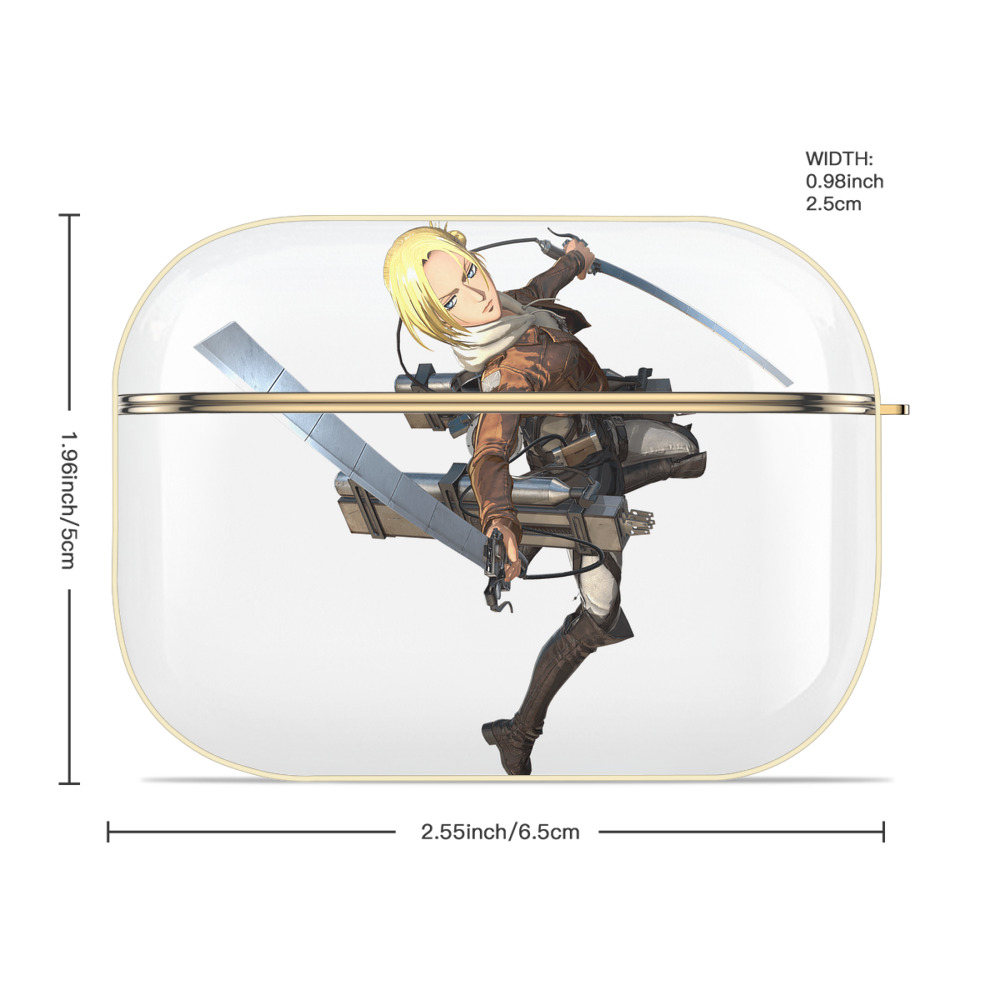 進撃の巨人 アニ・レオンハート Attack on Titan Annie Leonhart 【AirPods Pro用】ハードシェル保護ケース｜耐衝撃・防指紋・カラビナ付き商品仕様