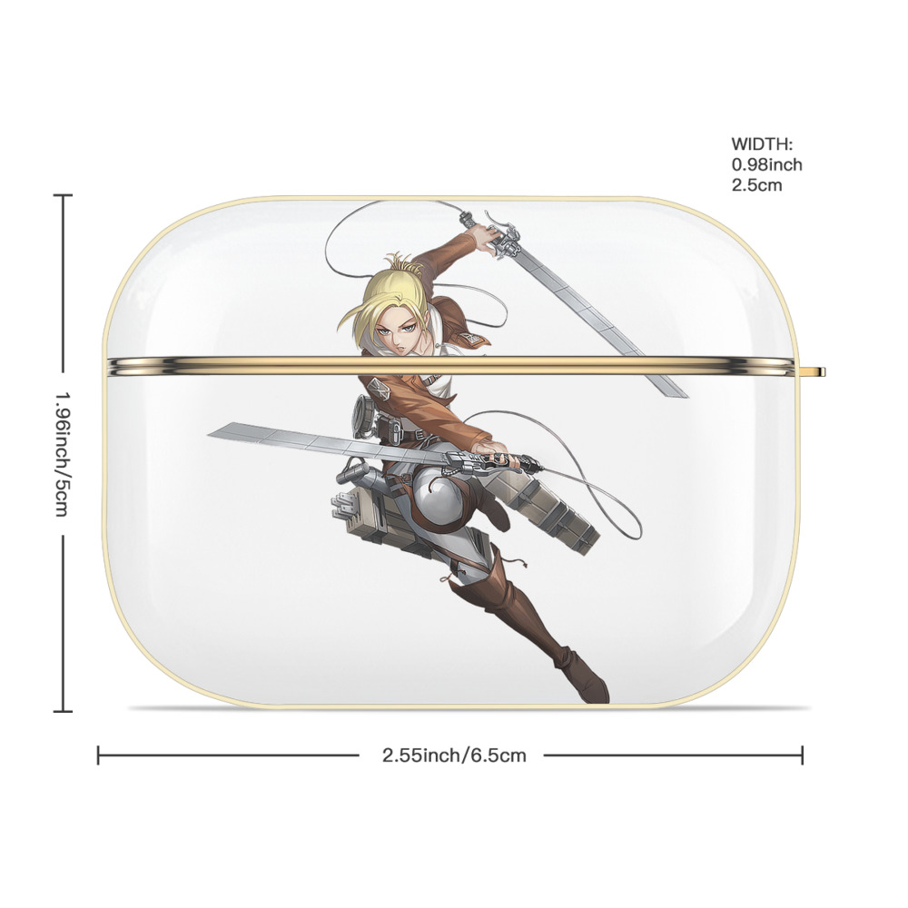 進撃の巨人 アニ・レオンハート Attack on Titan Annie Leonhart 【AirPods Pro用】ハードシェル保護ケース｜耐衝撃・防指紋・カラビナ付き商品仕様