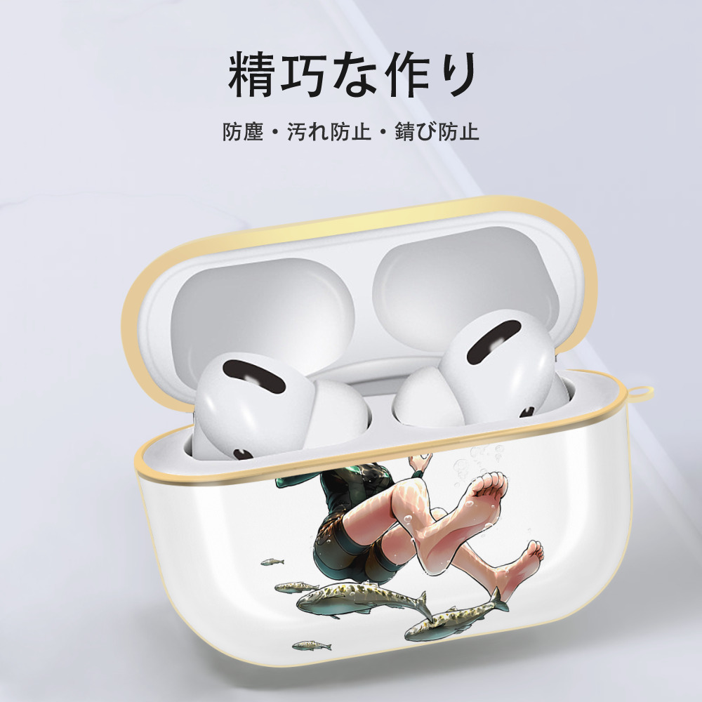 進撃の巨人 クリスタ·レンズ Attack on Titan Christa Lenz 【AirPods Pro用】ハードシェル保護ケース｜耐衝撃・防指紋・カラビナ付き商品仕様