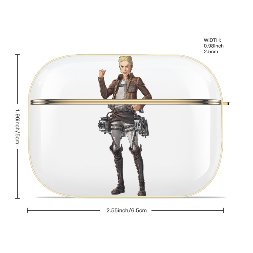 進撃の巨人 ライナー・ブラウン Attack on Titan Reiner Braun 【AirPods Pro用】ハードシェル保護ケース｜耐衝撃・防指紋・カラビナ付き商品仕様