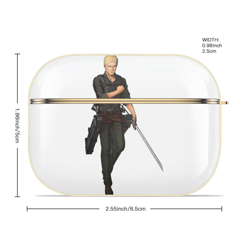 進撃の巨人 ライナー・ブラウン Attack on Titan Reiner Braun 【AirPods Pro用】ハードシェル保護ケース｜耐衝撃・防指紋・カラビナ付き商品仕様