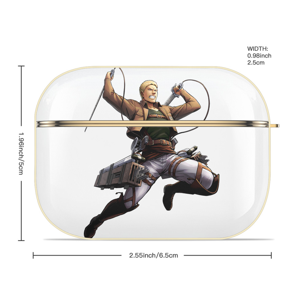 進撃の巨人 ライナー・ブラウン Attack on Titan Reiner Braun 【AirPods Pro用】ハードシェル保護ケース｜耐衝撃・防指紋・カラビナ付き商品仕様