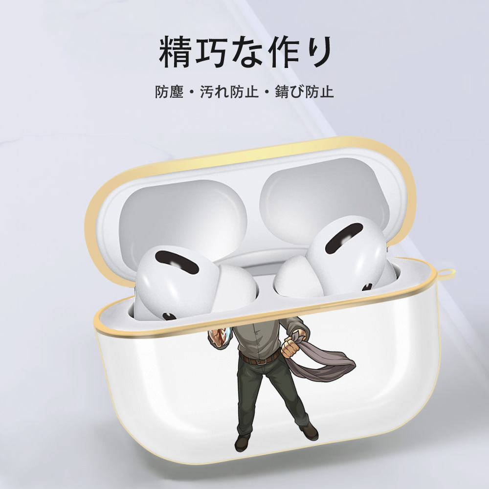 進撃の巨人 ライナー・ブラウン Attack on Titan Reiner Braun 【AirPods Pro用】ハードシェル保護ケース｜耐衝撃・防指紋・カラビナ付き商品仕様