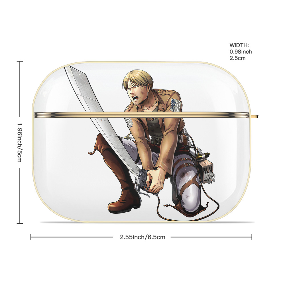 進撃の巨人 ミケ·ザカリアス Attack on Titan Mike Zakarius 【AirPods Pro用】ハードシェル保護ケース｜耐衝撃・防指紋・カラビナ付き商品仕様