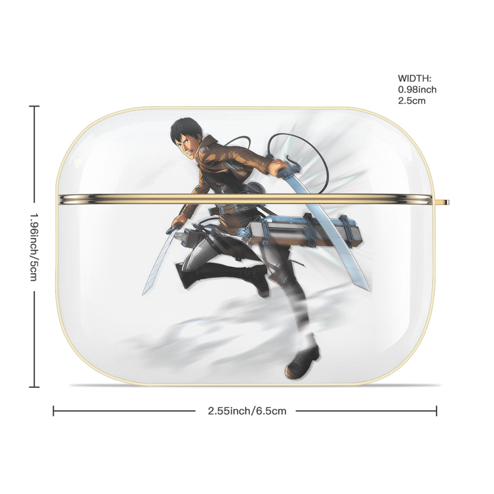 進撃の巨人 ベルトルト・フーバー Attack on Titan Bertholdt Hoover 【AirPods Pro用】ハードシェル保護ケース｜耐衝撃・防指紋・カラビナ付き商品仕様