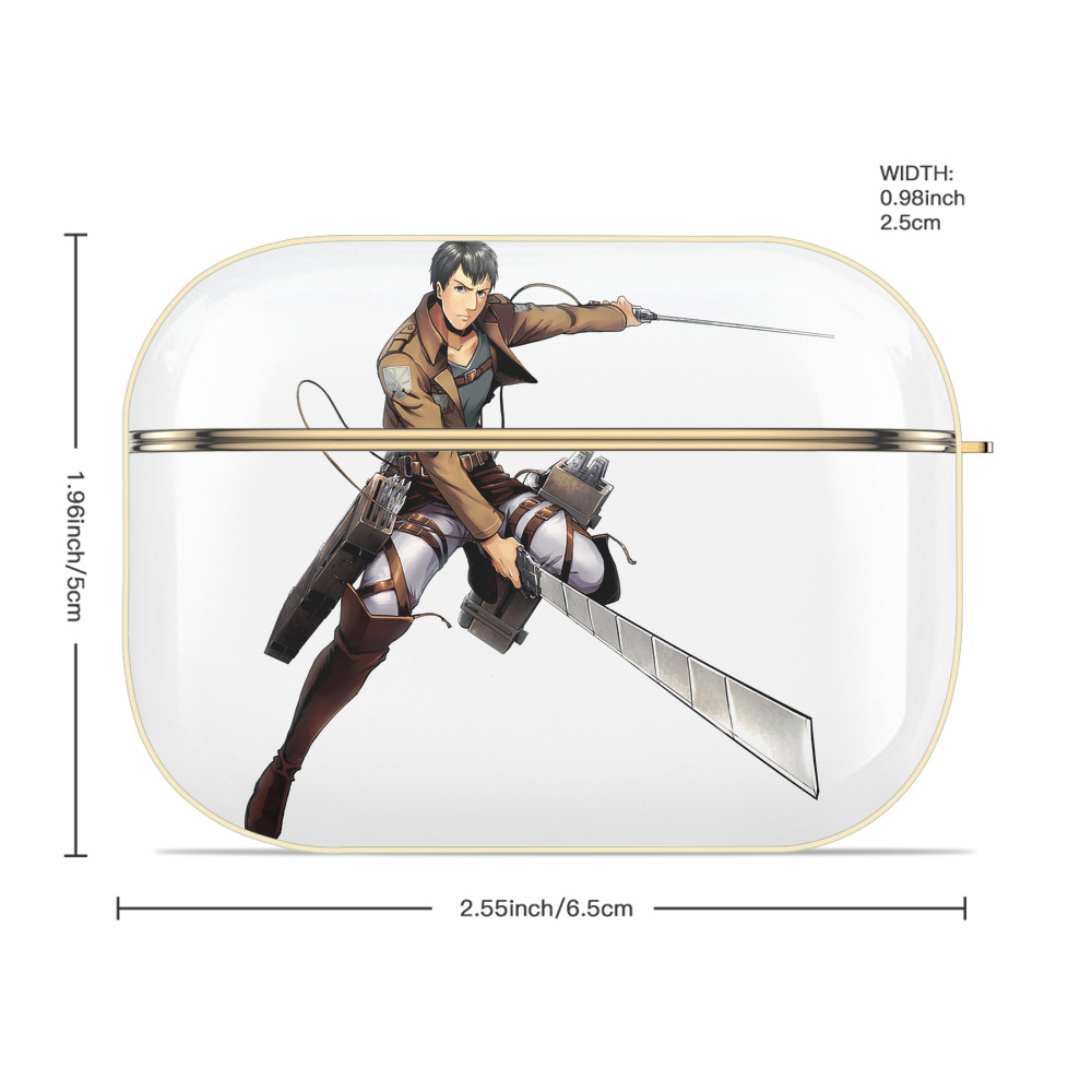 進撃の巨人 ベルトルト・フーバー Attack on Titan Bertholdt Hoover 【AirPods Pro用】ハードシェル保護ケース｜耐衝撃・防指紋・カラビナ付き商品仕様