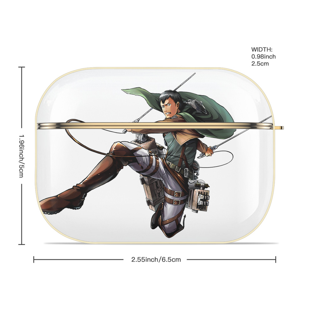 進撃の巨人 ベルトルト・フーバー Attack on Titan Bertholdt Hoover 【AirPods Pro用】ハードシェル保護ケース｜耐衝撃・防指紋・カラビナ付き商品仕様