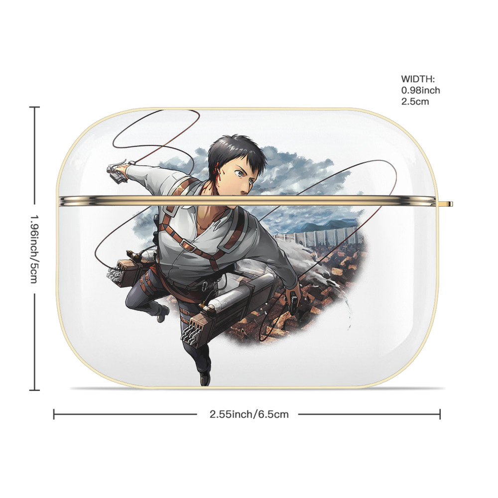 進撃の巨人 ベルトルト・フーバー Attack on Titan Bertholdt Hoover 【AirPods Pro用】ハードシェル保護ケース｜耐衝撃・防指紋・カラビナ付き商品仕様