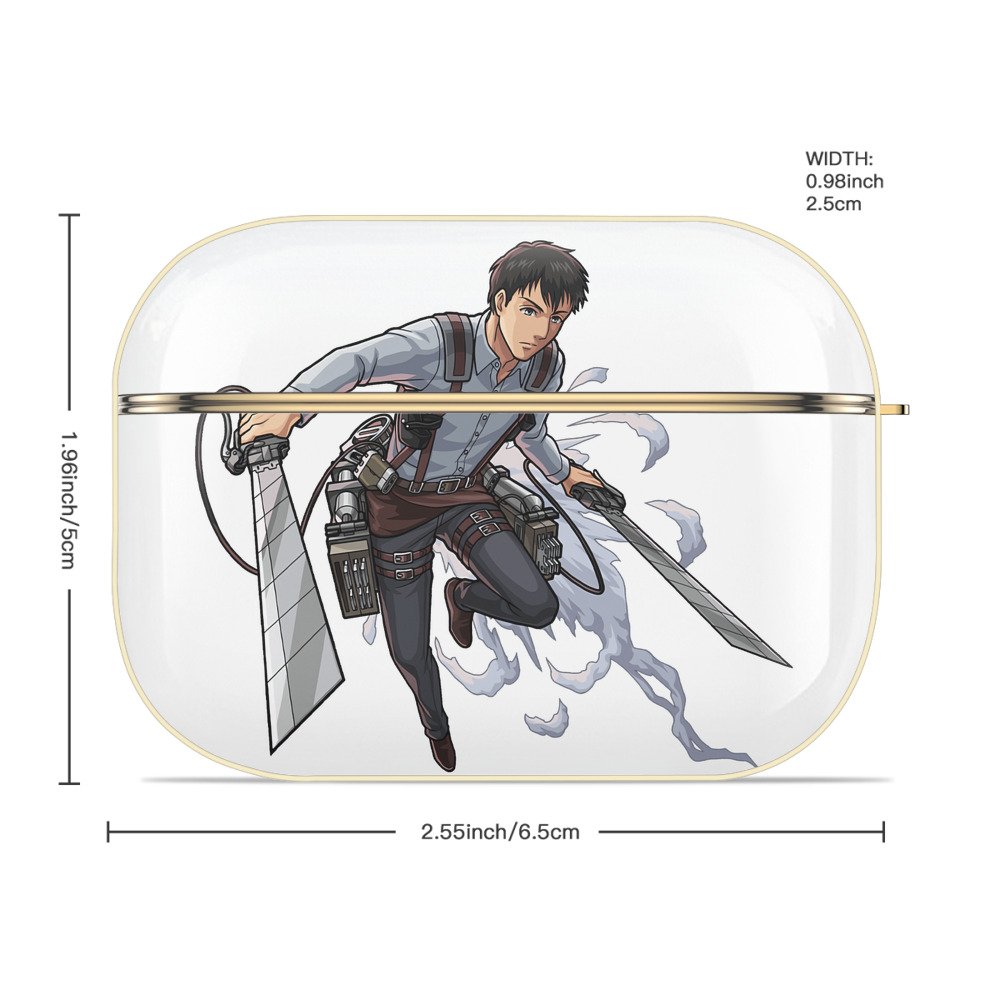 進撃の巨人 ベルトルト・フーバー Attack on Titan Bertholdt Hoover 【AirPods Pro用】ハードシェル保護ケース｜耐衝撃・防指紋・カラビナ付き商品仕様