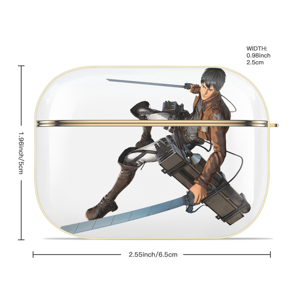 進撃の巨人 ベルトルト・フーバー Attack on Titan Bertholdt Hoover 【AirPods Pro用】ハードシェル保護ケース｜耐衝撃・防指紋・カラビナ付き商品仕様