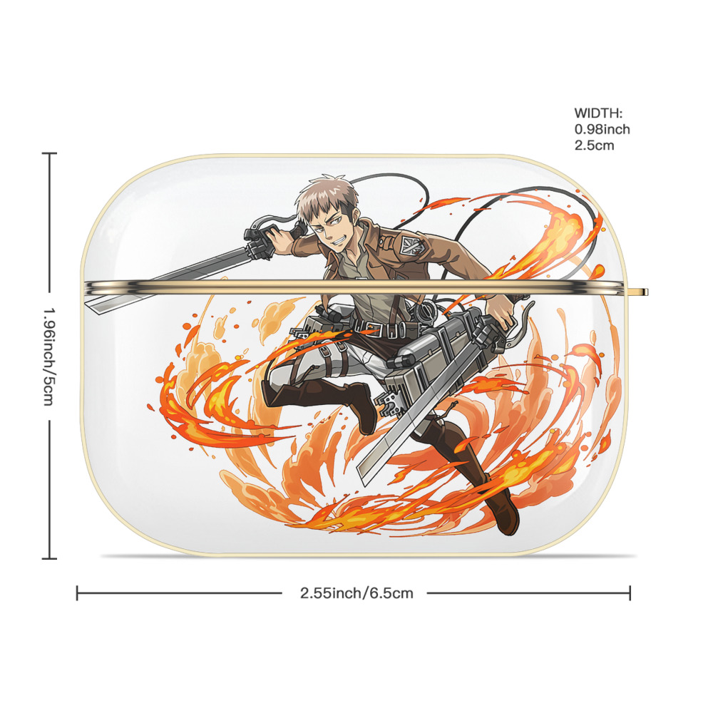 進撃の巨人 ジャン・キルシュタイン Attack on Titan Jean Kirstein 【AirPods Pro用】ハードシェル保護ケース｜耐衝撃・防指紋・カラビナ付き商品仕様