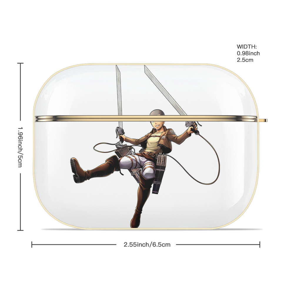 進撃の巨人 コニー·スプリンガー Attack on Titan Connie Springer 【AirPods Pro用】ハードシェル保護ケース｜耐衝撃・防指紋・カラビナ付き商品仕様