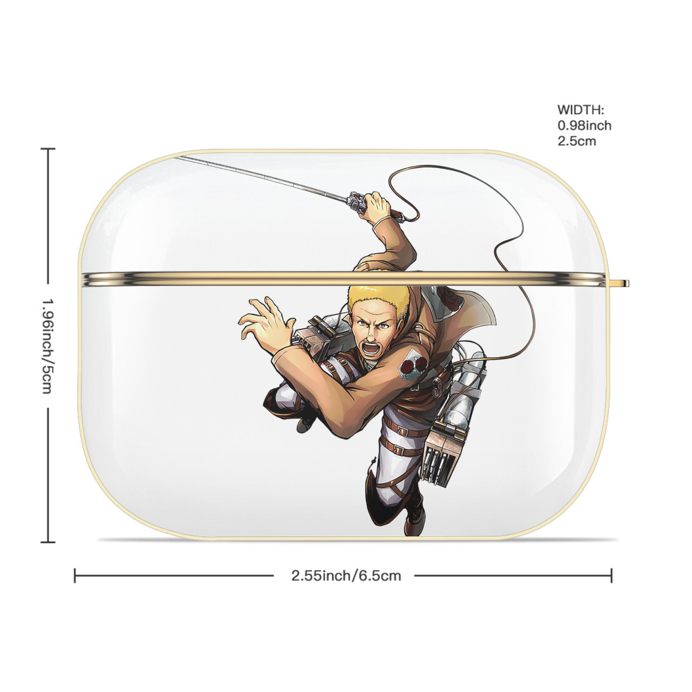 進撃の巨人 ハンネス Attack on Titan Hannes 【AirPods Pro用】ハードシェル保護ケース｜耐衝撃・防指紋・カラビナ付き商品仕様