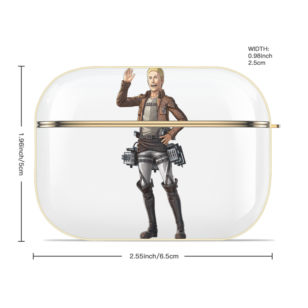 進撃の巨人 ハンネス Attack on Titan Hannes 【AirPods Pro用】ハードシェル保護ケース｜耐衝撃・防指紋・カラビナ付き商品仕様