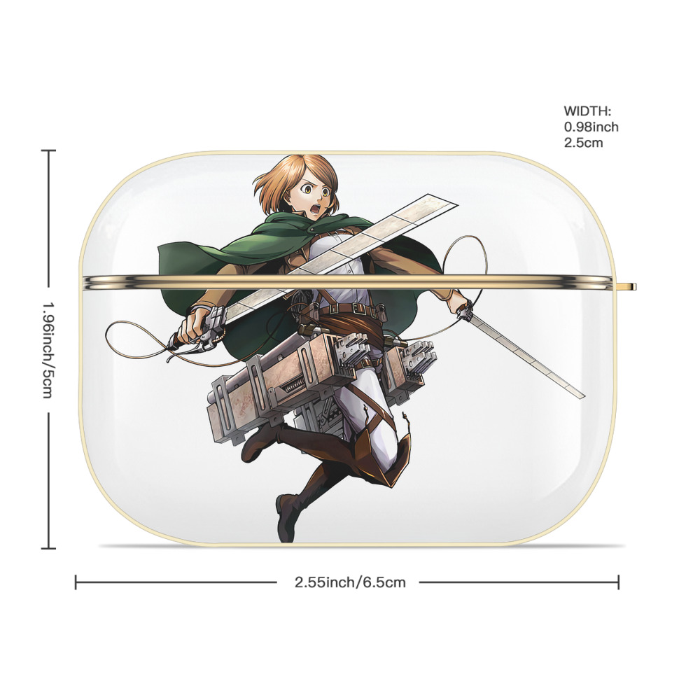進撃の巨人 ペトラ·ラル Attack on Titan Petra Rall 【AirPods Pro用】ハードシェル保護ケース｜耐衝撃・防指紋・カラビナ付き商品仕様
