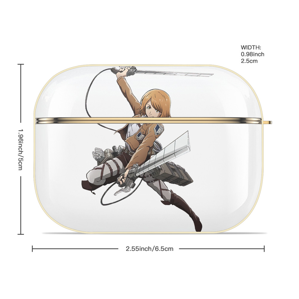 進撃の巨人 ペトラ·ラル Attack on Titan Petra Rall 【AirPods Pro用】ハードシェル保護ケース｜耐衝撃・防指紋・カラビナ付き商品仕様