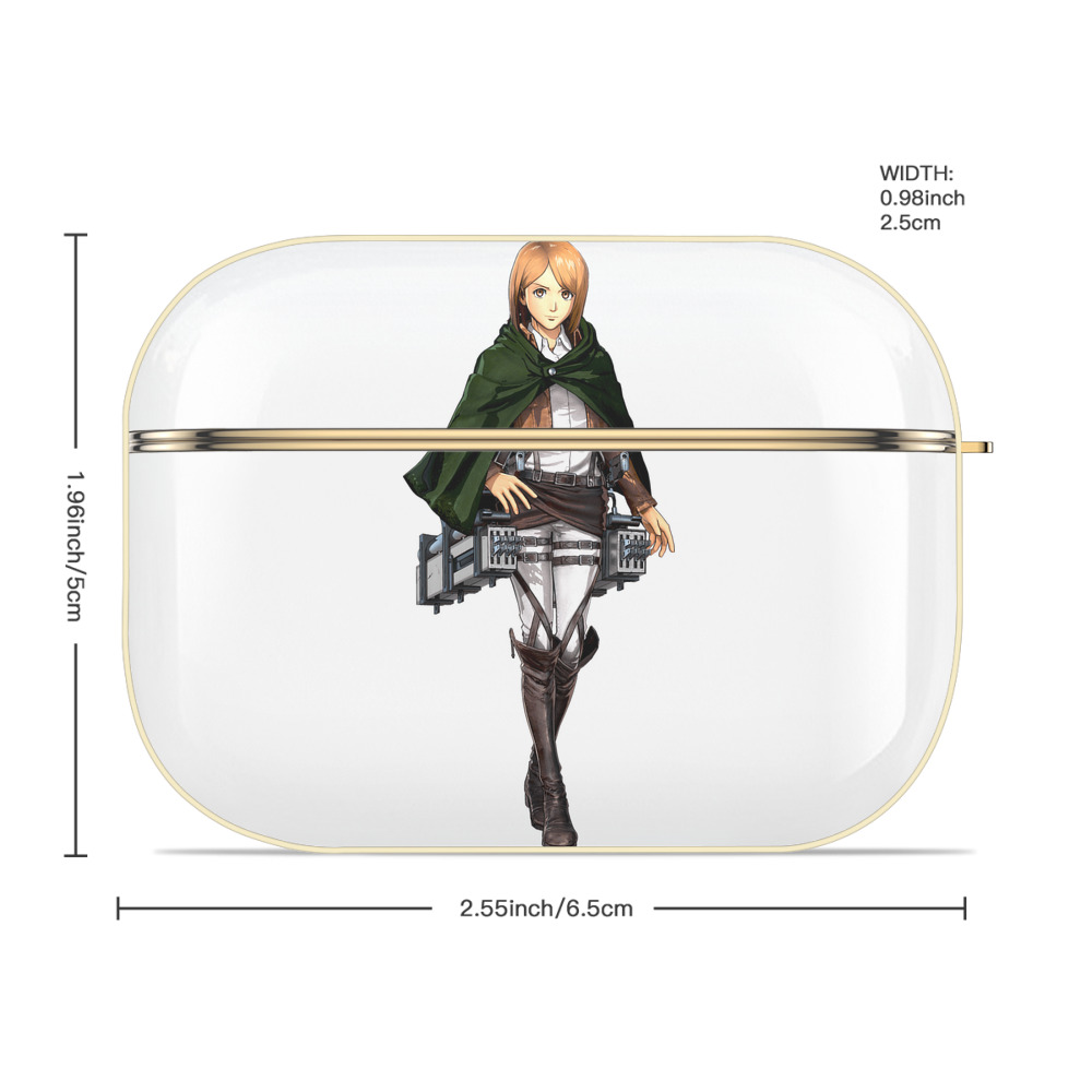 進撃の巨人 ペトラ·ラル Attack on Titan Petra Rall 【AirPods Pro用】ハードシェル保護ケース｜耐衝撃・防指紋・カラビナ付き商品仕様