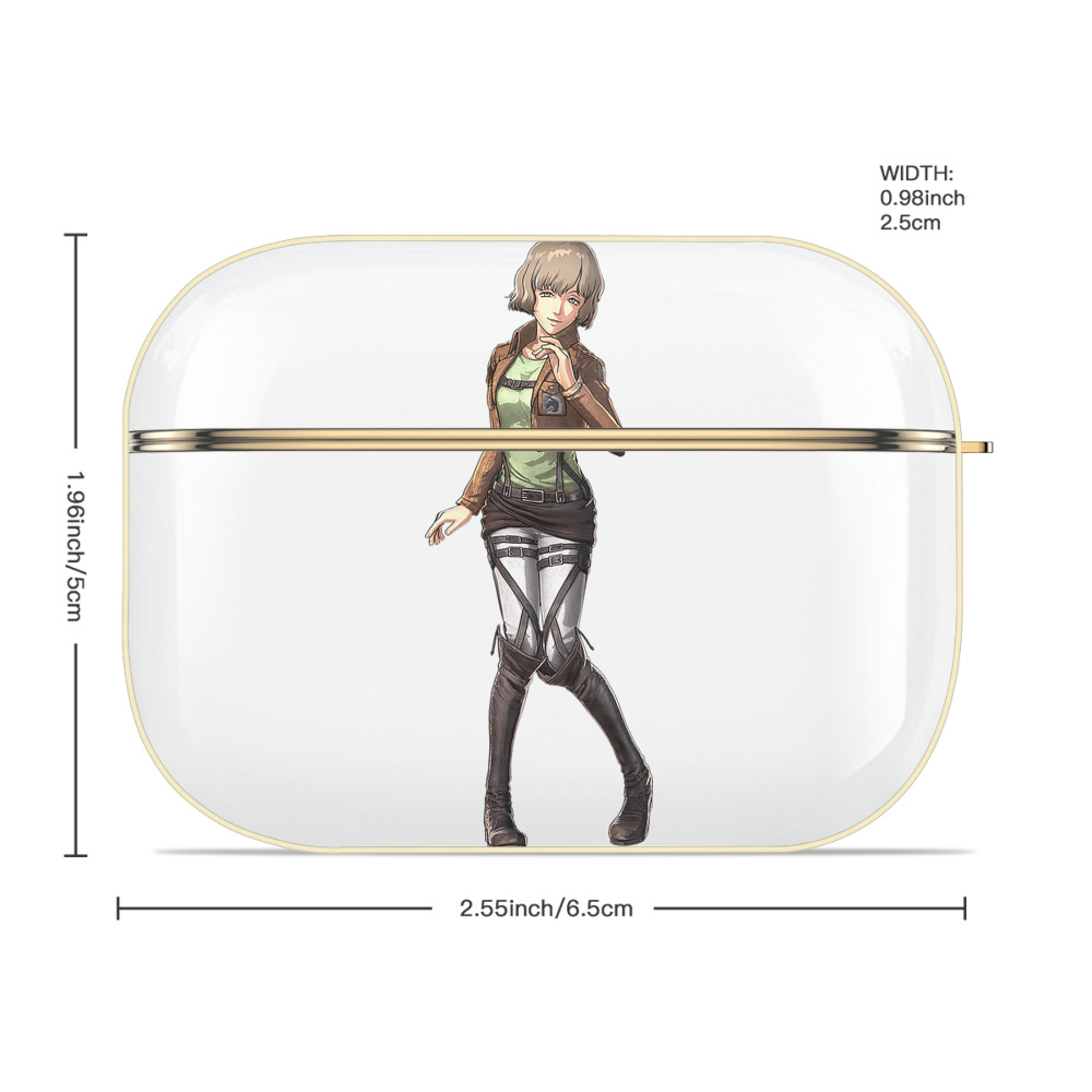 進撃の巨人 ヒツチ Attack on Titan Hitch 【AirPods Pro用】ハードシェル保護ケース｜耐衝撃・防指紋・カラビナ付き商品仕様