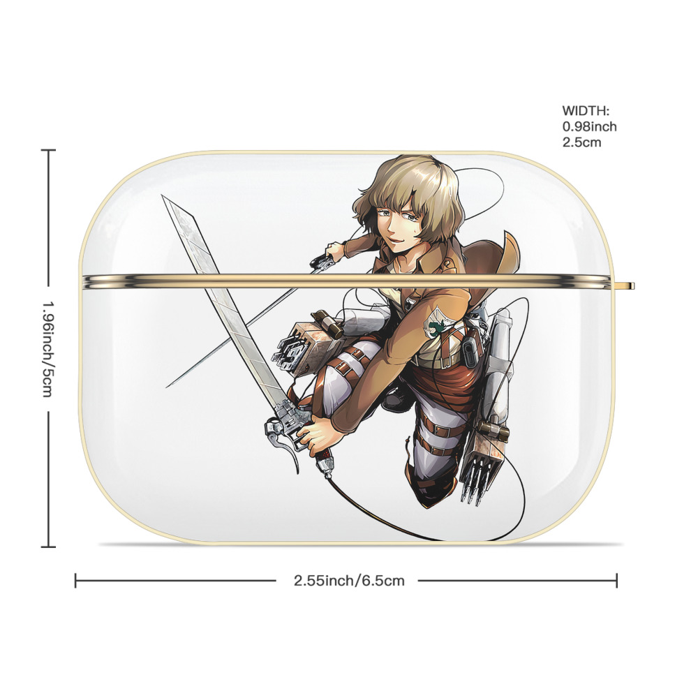 進撃の巨人 ヒツチ Attack on Titan Hitch 【AirPods Pro用】ハードシェル保護ケース｜耐衝撃・防指紋・カラビナ付き商品仕様