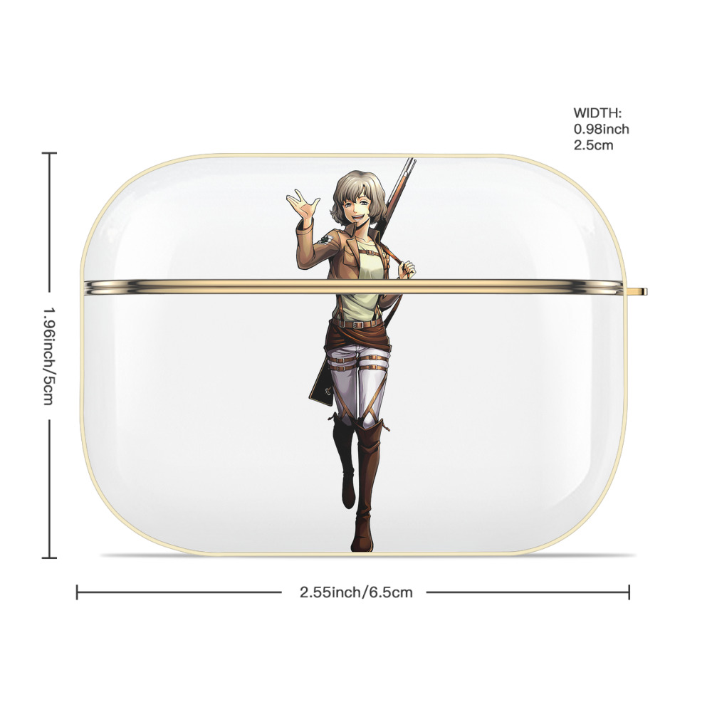 進撃の巨人 ヒツチ Attack on Titan Hitch 【AirPods Pro用】ハードシェル保護ケース｜耐衝撃・防指紋・カラビナ付き商品仕様