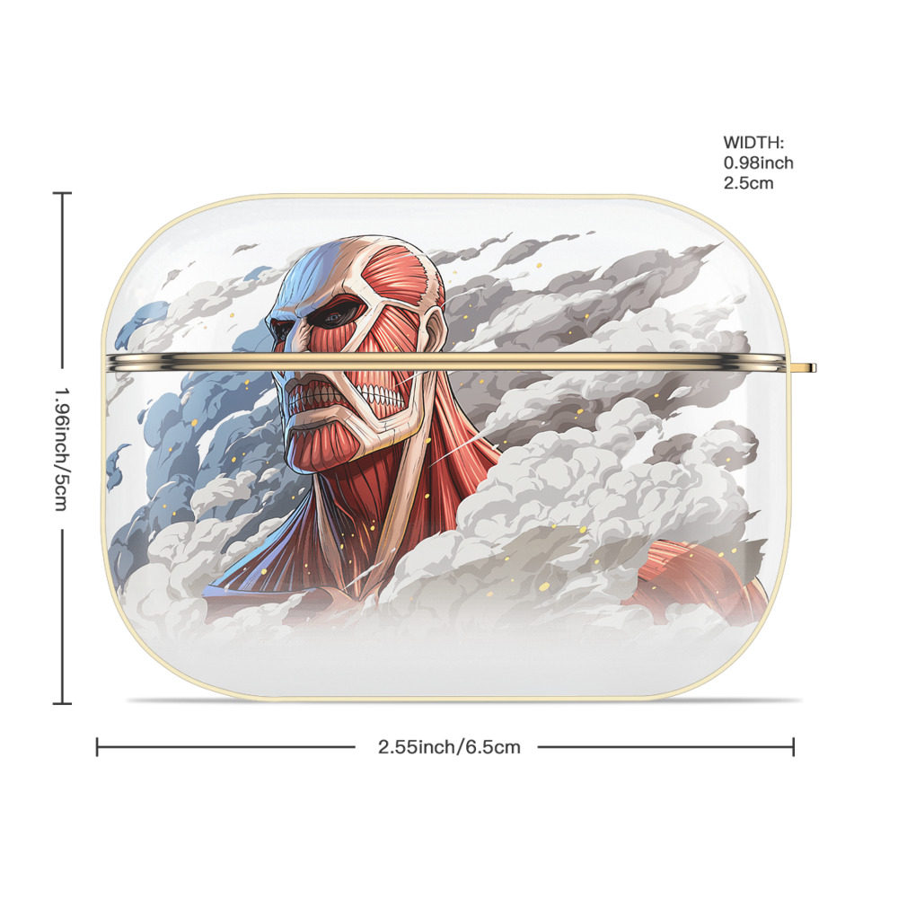 進撃の巨人 Attack on Titan 【AirPods Pro用】ハードシェル保護ケース｜耐衝撃・防指紋・カラビナ付き商品仕様