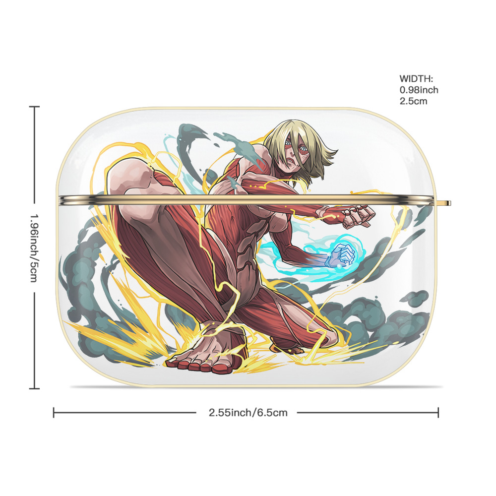 進撃の巨人 Attack on Titan 【AirPods Pro用】ハードシェル保護ケース｜耐衝撃・防指紋・カラビナ付き商品仕様