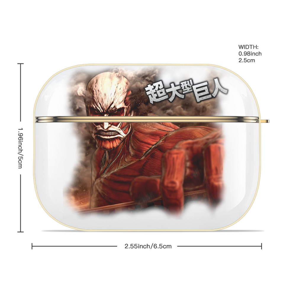 進撃の巨人 Attack on Titan 【AirPods Pro用】ハードシェル保護ケース｜耐衝撃・防指紋・カラビナ付き商品仕様
