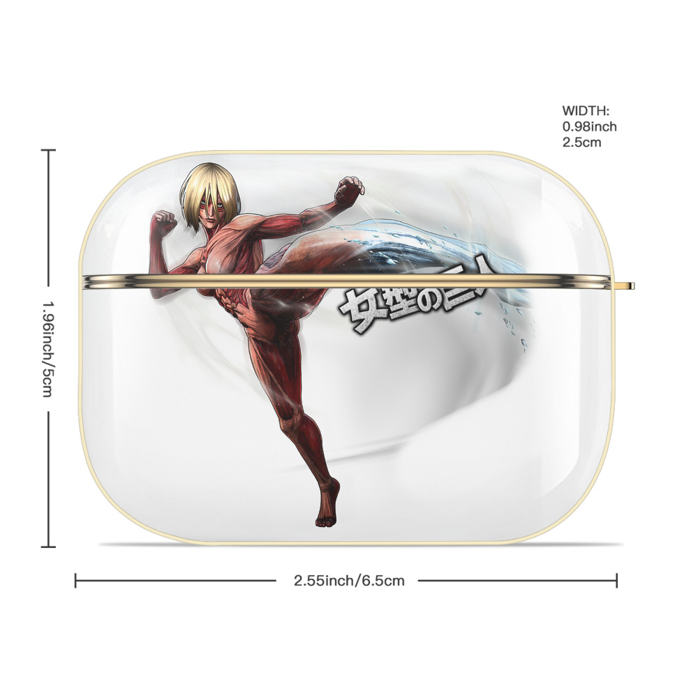 進撃の巨人 Attack on Titan 【AirPods Pro用】ハードシェル保護ケース｜耐衝撃・防指紋・カラビナ付き商品仕様
