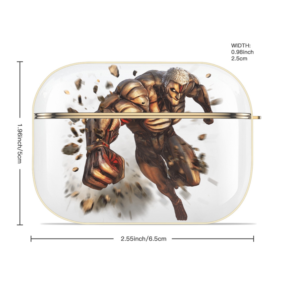進撃の巨人 Attack on Titan 【AirPods Pro用】ハードシェル保護ケース｜耐衝撃・防指紋・カラビナ付き商品仕様