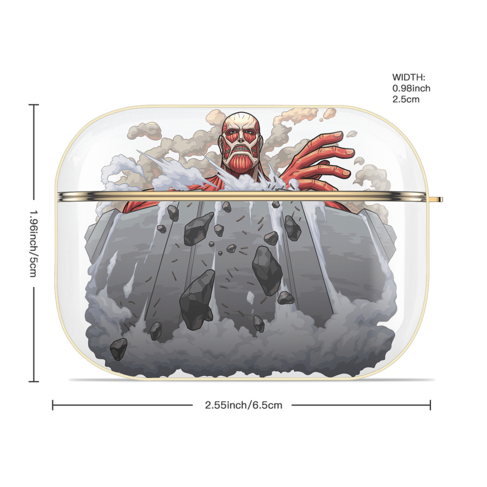 進撃の巨人 Attack on Titan 【AirPods Pro用】ハードシェル保護ケース｜耐衝撃・防指紋・カラビナ付き商品仕様