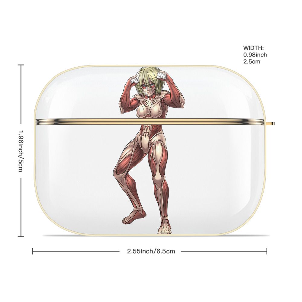 進撃の巨人 Attack on Titan 【AirPods Pro用】ハードシェル保護ケース｜耐衝撃・防指紋・カラビナ付き商品仕様