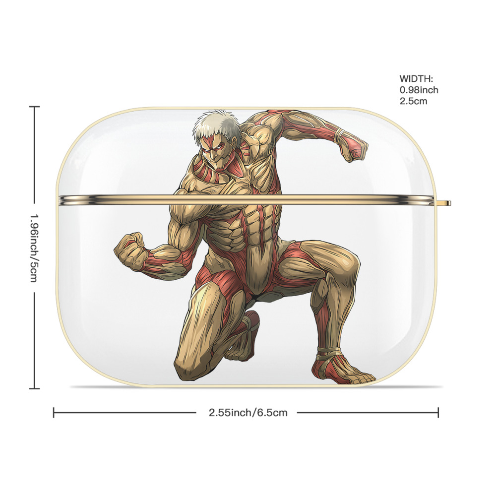 進撃の巨人 Attack on Titan 【AirPods Pro用】ハードシェル保護ケース｜耐衝撃・防指紋・カラビナ付き商品仕様