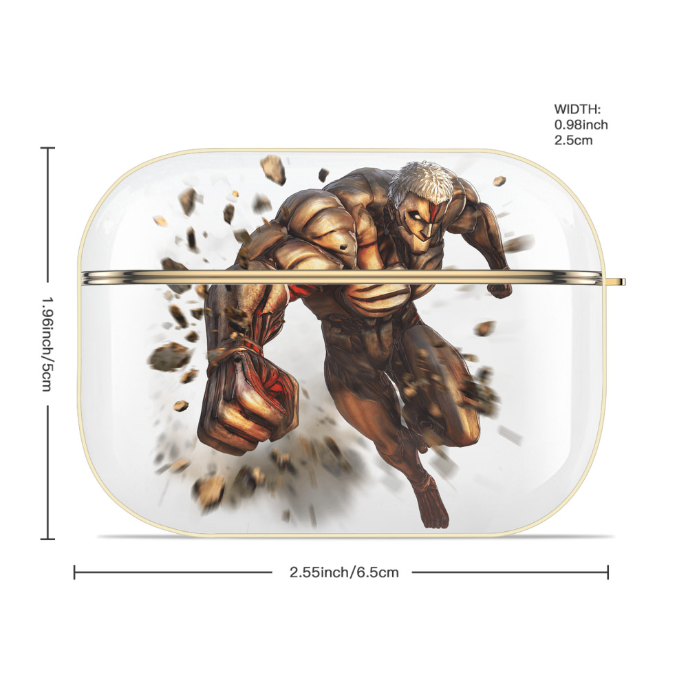進撃の巨人 Attack on Titan 【AirPods Pro用】ハードシェル保護ケース｜耐衝撃・防指紋・カラビナ付き商品仕様
