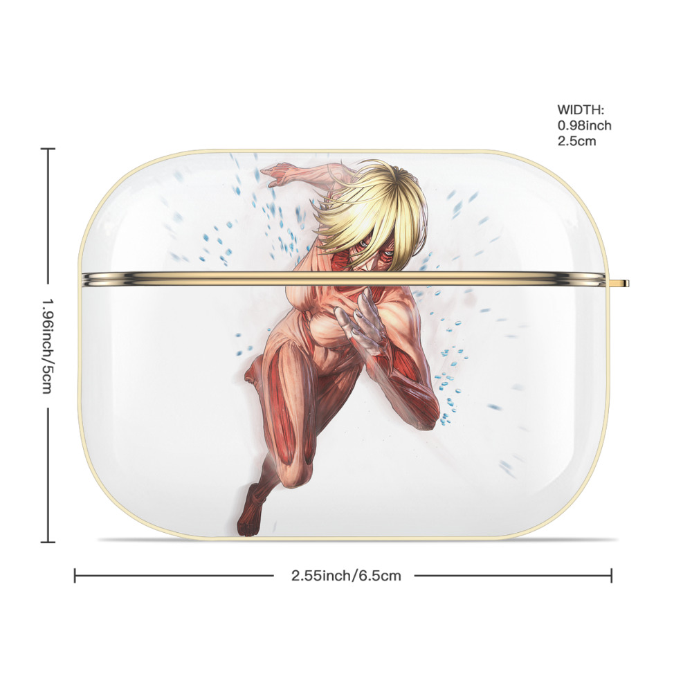 進撃の巨人 Attack on Titan 【AirPods Pro用】ハードシェル保護ケース｜耐衝撃・防指紋・カラビナ付き商品仕様
