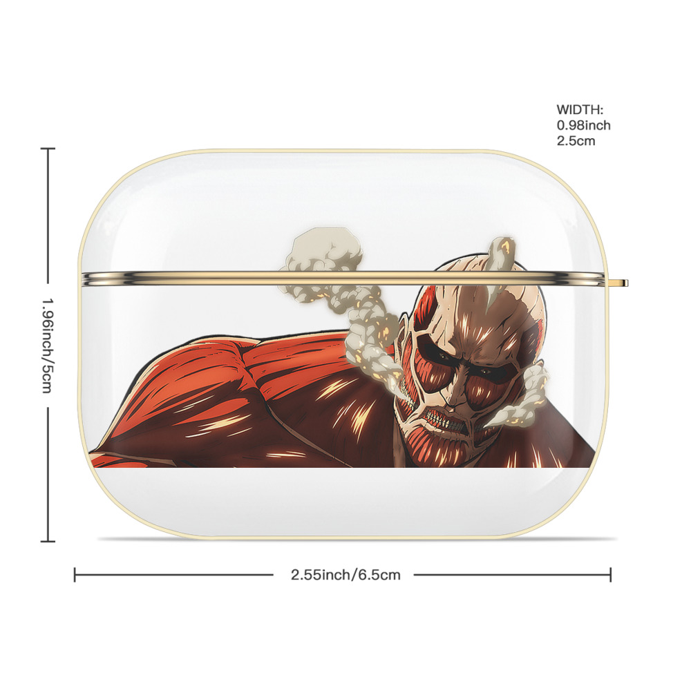 進撃の巨人 Attack on Titan 【AirPods Pro用】ハードシェル保護ケース｜耐衝撃・防指紋・カラビナ付き商品仕様