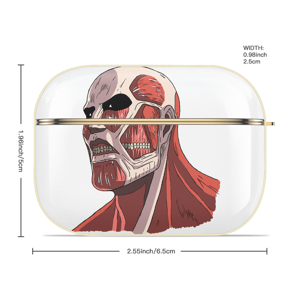 進撃の巨人 Attack on Titan 【AirPods Pro用】ハードシェル保護ケース｜耐衝撃・防指紋・カラビナ付き商品仕様