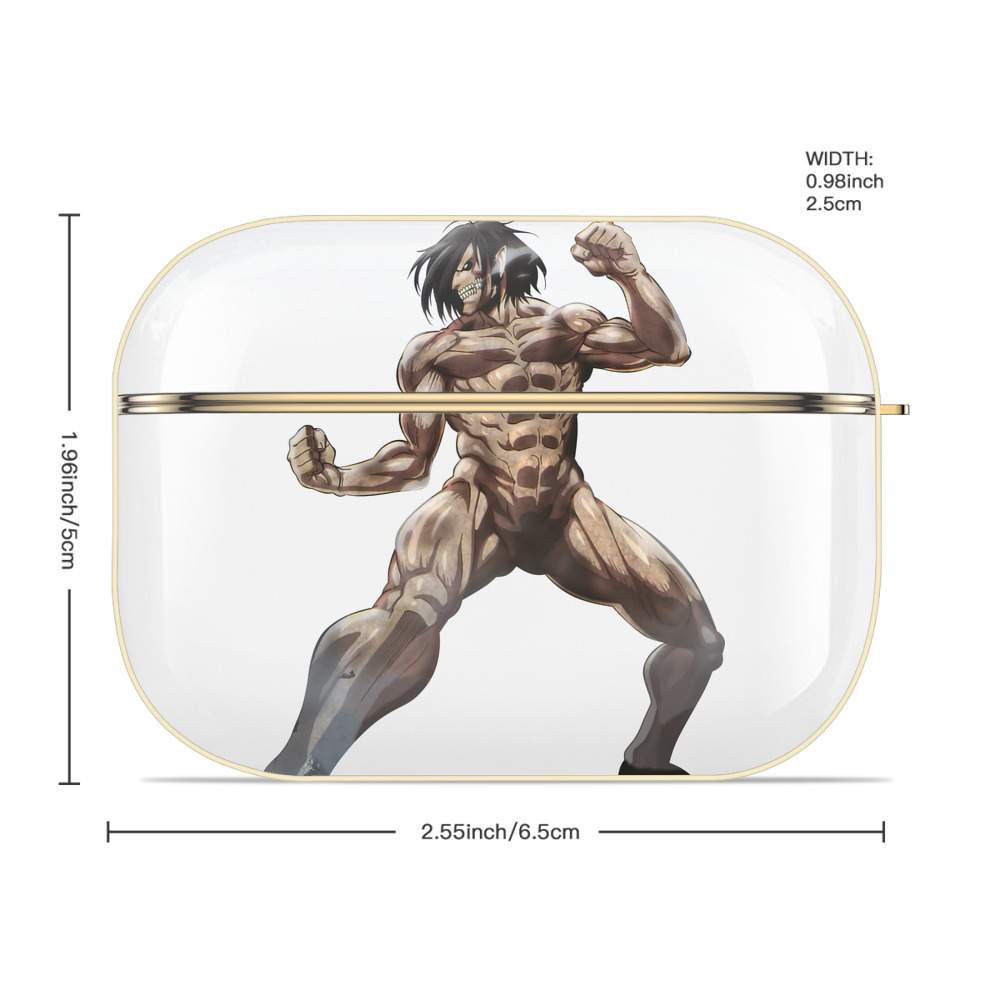 進撃の巨人 Attack on Titan 【AirPods Pro用】ハードシェル保護ケース｜耐衝撃・防指紋・カラビナ付き商品仕様
