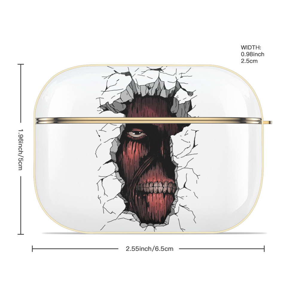 進撃の巨人 Attack on Titan 【AirPods Pro用】ハードシェル保護ケース｜耐衝撃・防指紋・カラビナ付き商品仕様