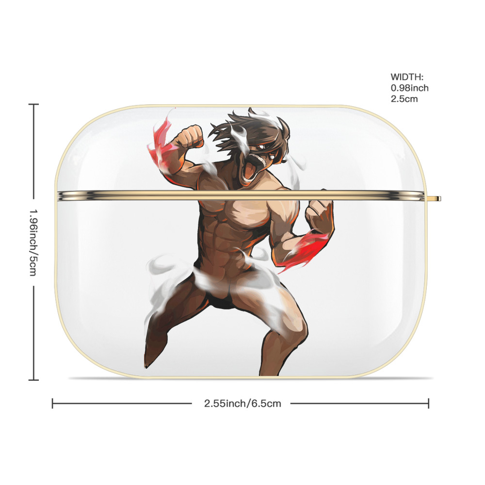 進撃の巨人 Attack on Titan 【AirPods Pro用】ハードシェル保護ケース｜耐衝撃・防指紋・カラビナ付き商品仕様