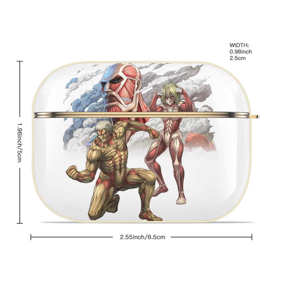 進撃の巨人 Attack on Titan 【AirPods Pro用】ハードシェル保護ケース｜耐衝撃・防指紋・カラビナ付き商品仕様
