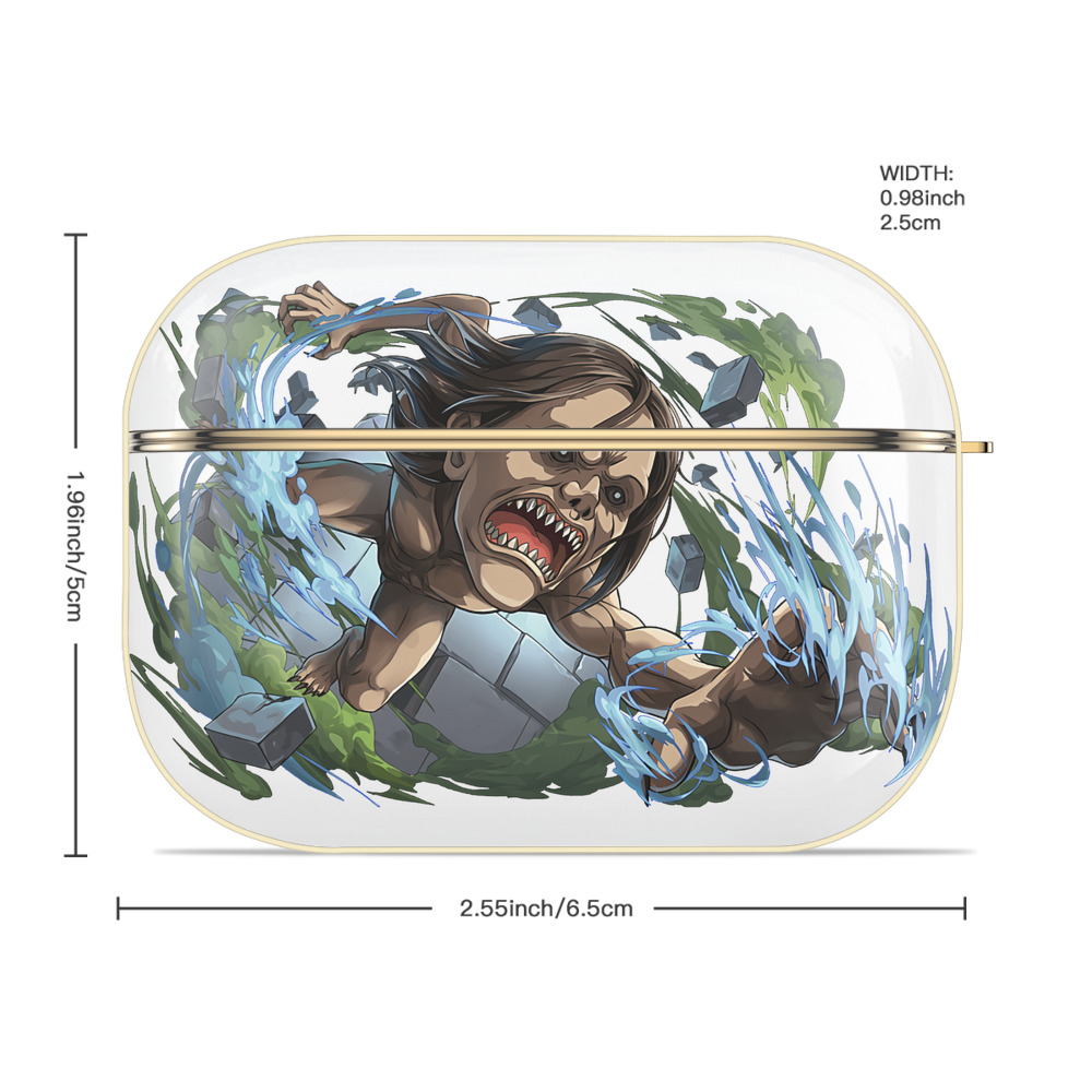 進撃の巨人 Attack on Titan 【AirPods Pro用】ハードシェル保護ケース｜耐衝撃・防指紋・カラビナ付き商品仕様